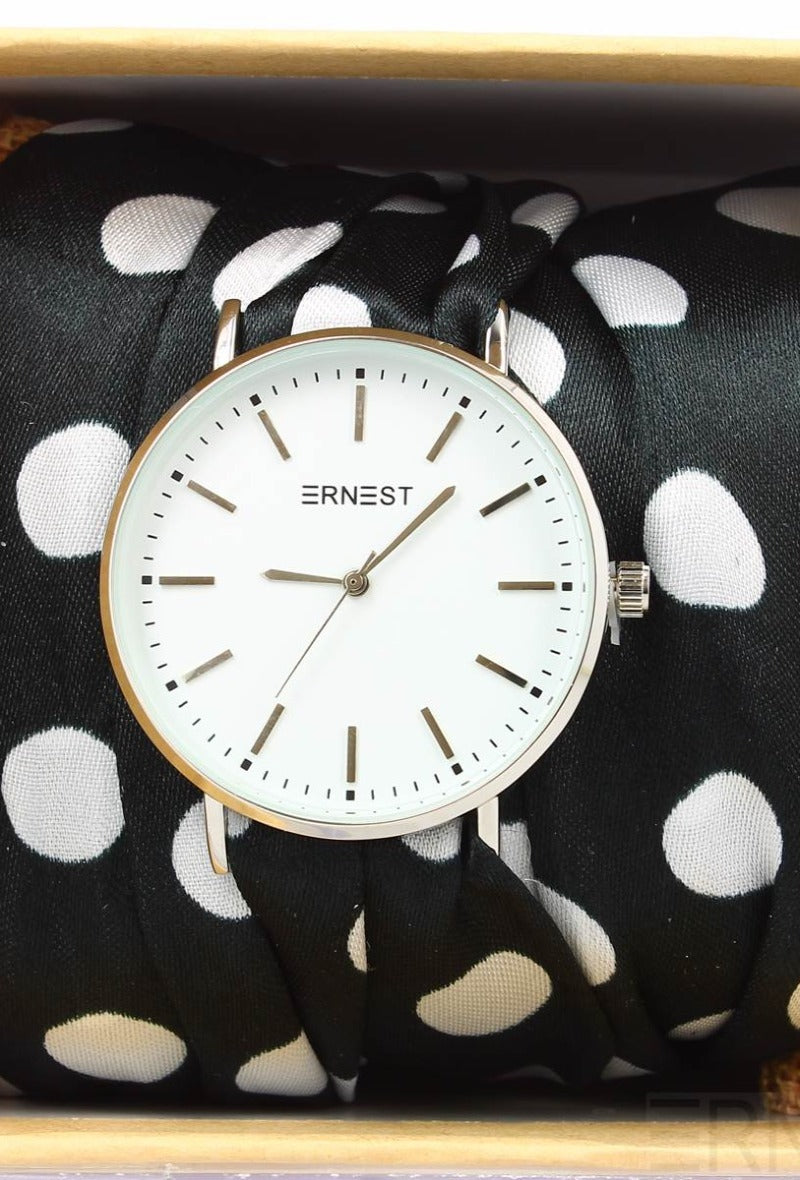 Montre foulard noir