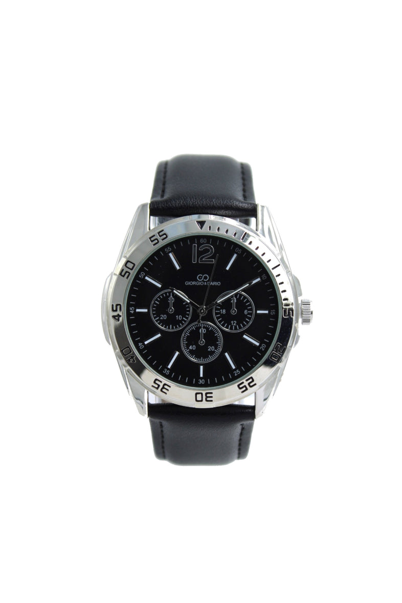 montre noir fond noir