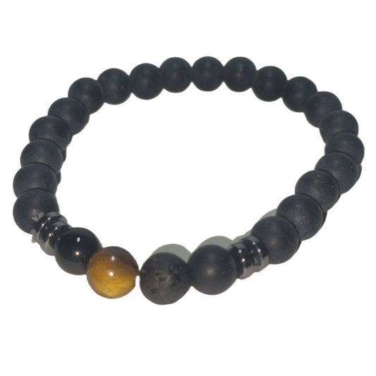 Bracelet Chakra perles noir