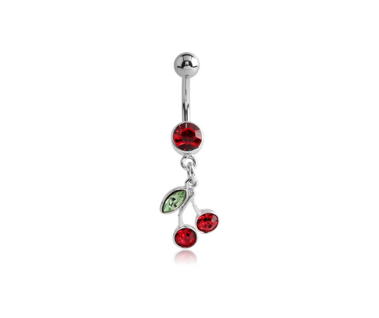 Pendentif cerise pierre rouge