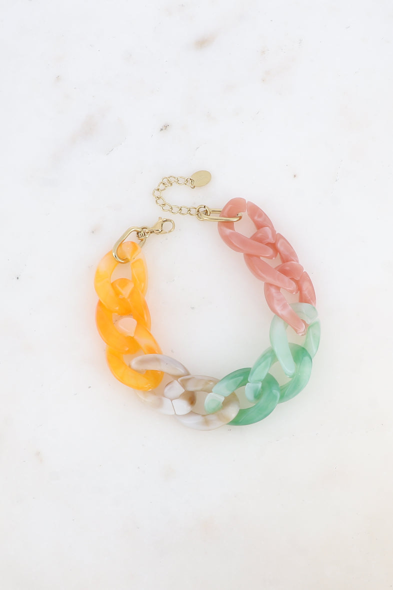 Bracelets - anneaux en acétate colorés (plusieurs coloris disponible)