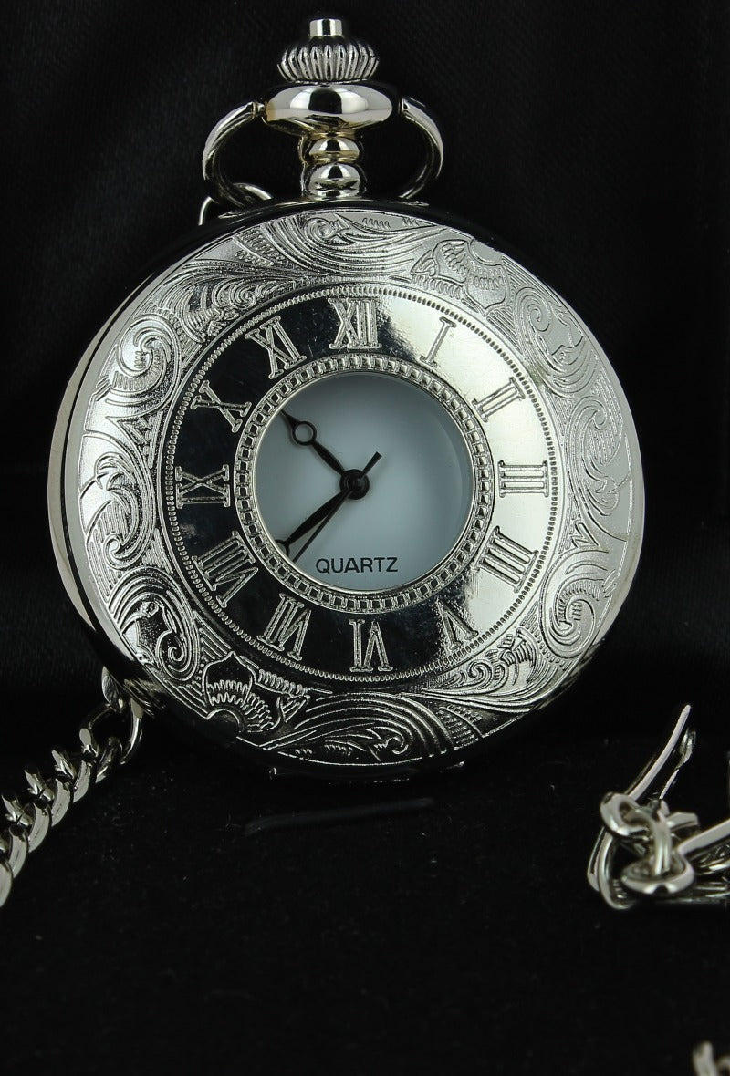 Montre à Gousset argent vitré